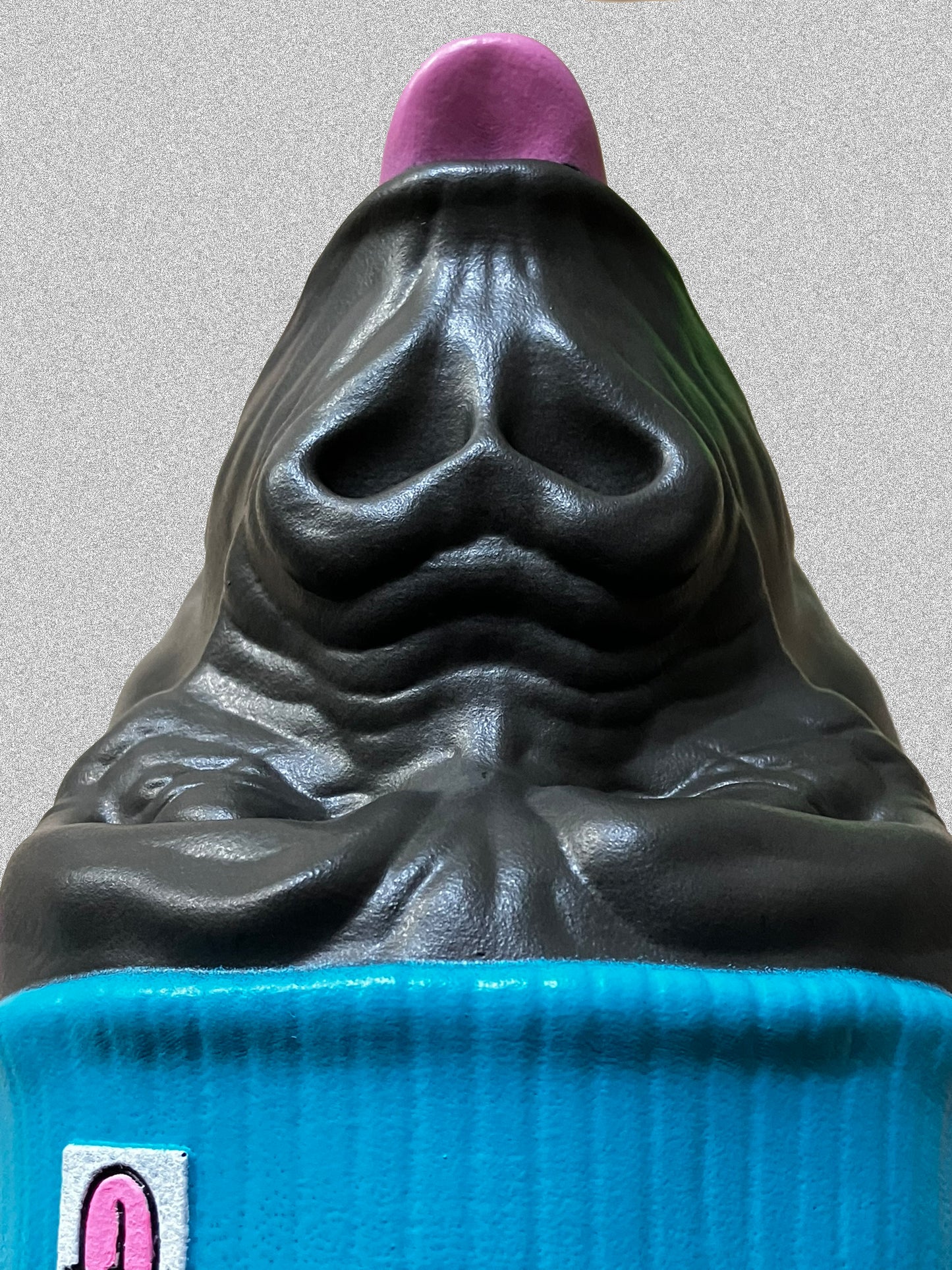 Gorilla Head with Blue Beanie Hat