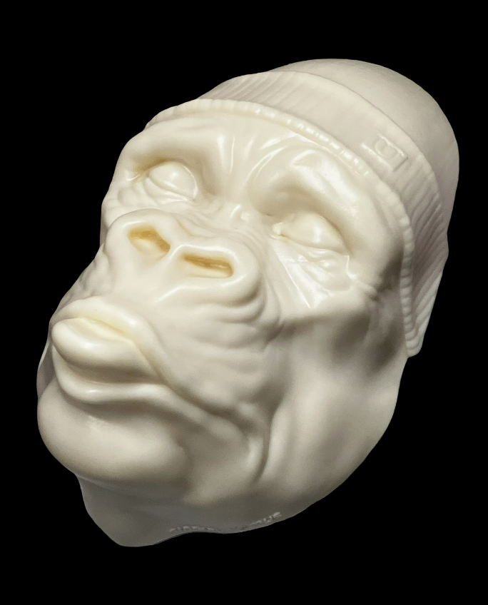 Gorilla Head with Yellow Beanie Hat